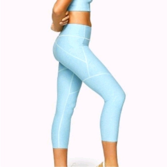 Outdoor Voices Aqua Blue Leggings Medium - Picture 3 of 4